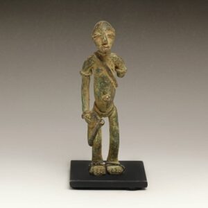 Dogon Bronze Standing Figure, Based