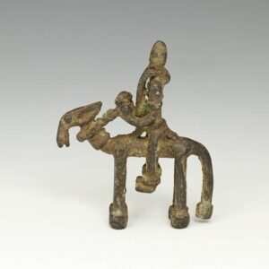 Dogon Bronze Equestrian Figure