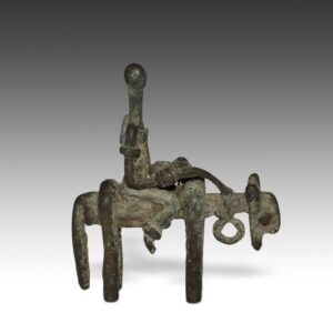 Dogon Bronze Equestrian Figure