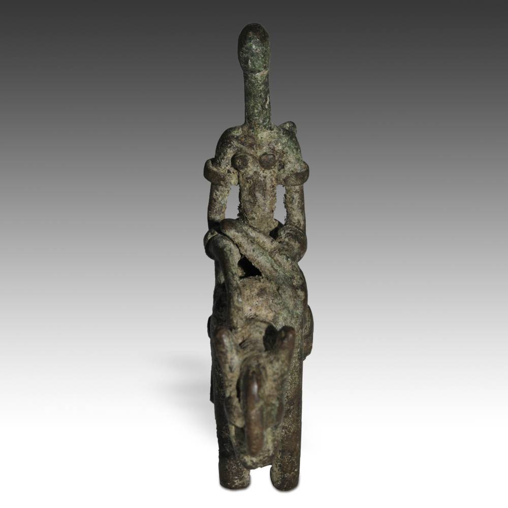 Dogon Bronze Equestrian Figure - Image 2