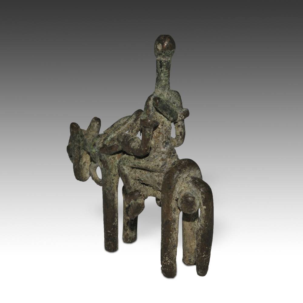 Dogon Bronze Equestrian Figure - Image 3