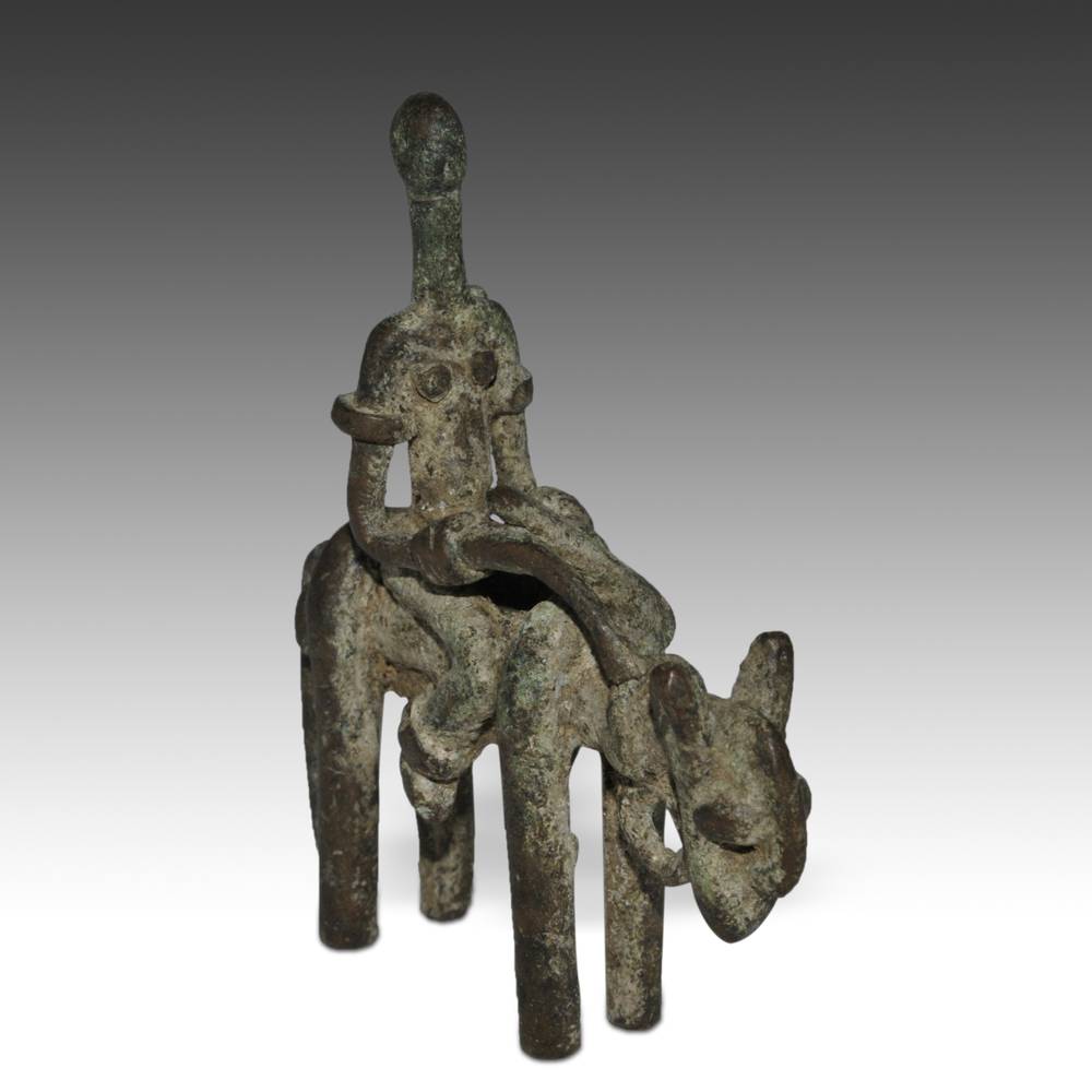 Dogon Bronze Equestrian Figure - Image 4