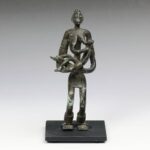 Dogon Forged Iron Standing Figure, Based, Dogon Peoples, Mali