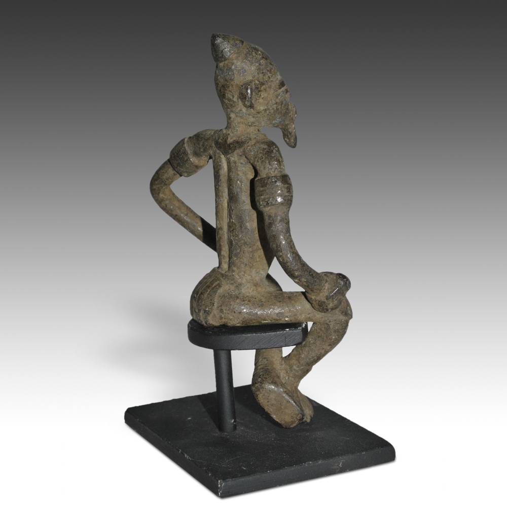 Dogon Seated Male Figure, Based - Image 2
