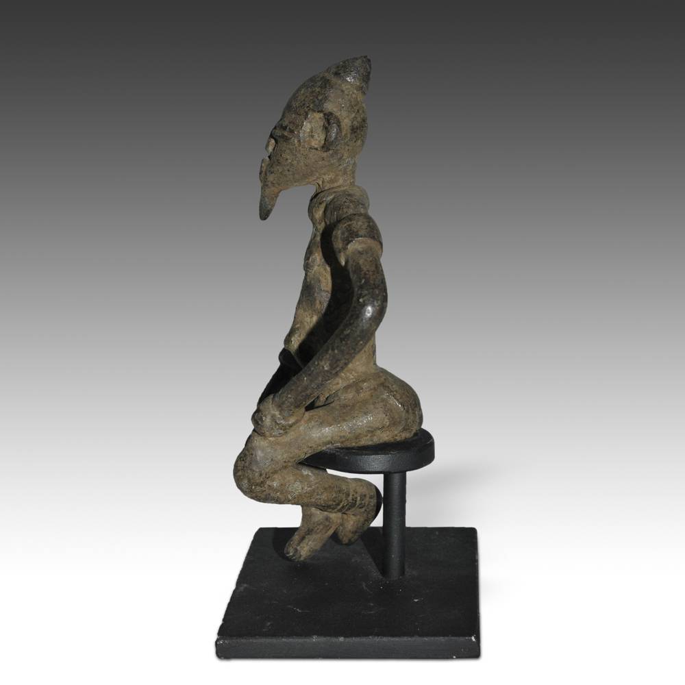 Dogon Seated Male Figure, Based - Image 3