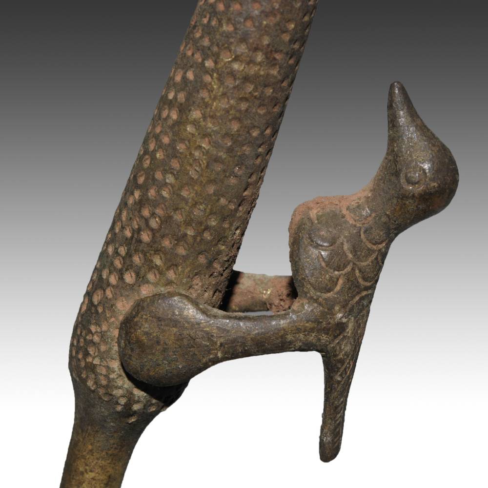 Edo Figure Depicting Bird on Plant, Based - Image 3