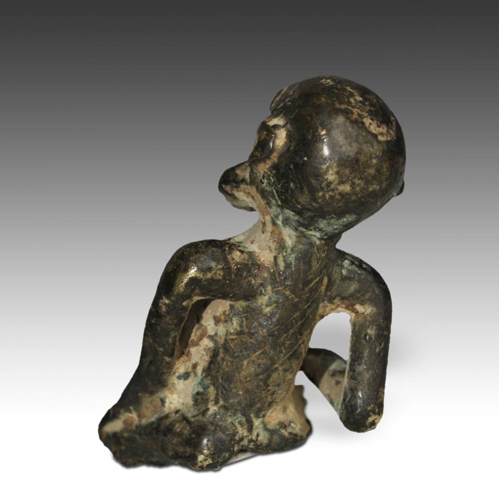 African Bronze Male Figure - Image 3