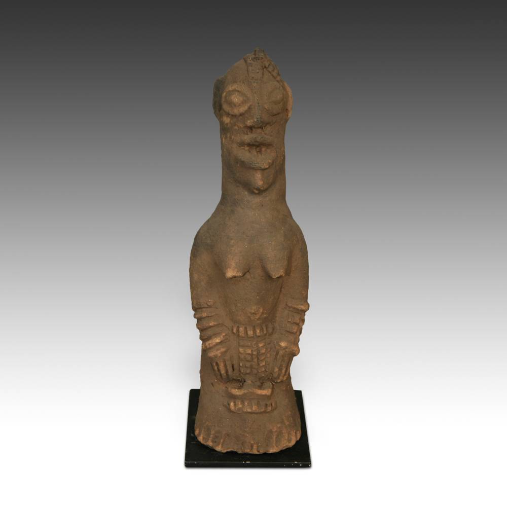 Koma Terra Cotta Funerary Figure, Based