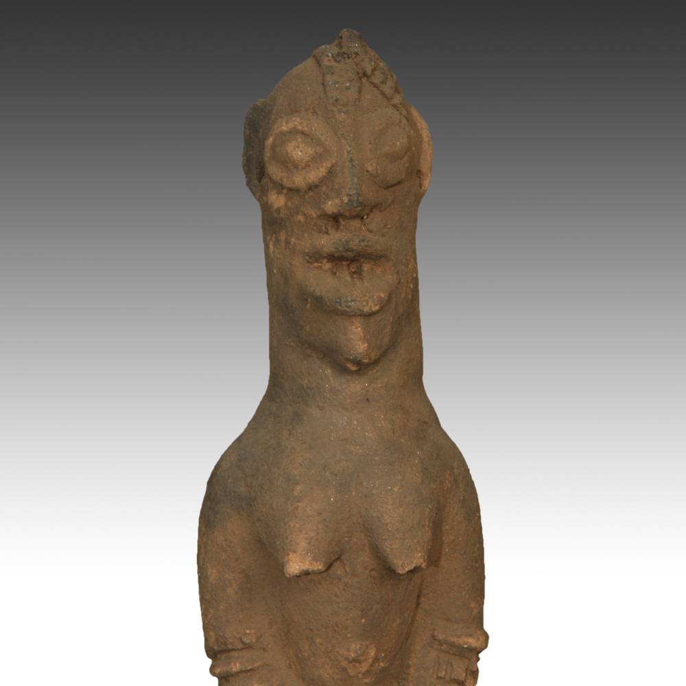 Koma Terra Cotta Funerary Figure, Based - Image 5