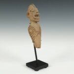 Koma Terra Cotta Funerary Figure, Based, Koma People, Ghana