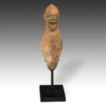 Koma Terra Cotta Funerary Figure, Based, Koma People, Ghana