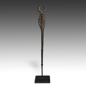 Dogon Hair Pin with Figure & Horns