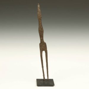 Indian Forged Iron Hair Pick, Based