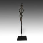 Dogon Hair Pin with Frog, Based, Dogon Peoples, Mali