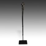 Dogon Hair Pin Depicting Frog, Based, Dogon Peoples, Mali