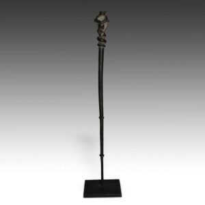Dogon Hair Pin Depicting Frog, Based