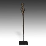Dogon Hair Pin Depicting Frog, Based, Dogon Peoples, Mali