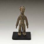 Koma Terra Cotta Funerary Figure, Based, Koma People, Ghana
