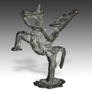 Dogon Rearing Equestrian Figure