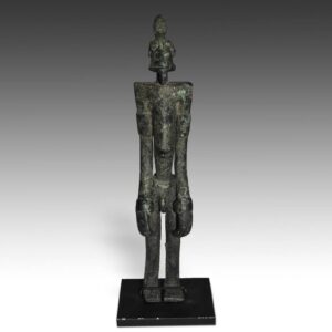 Dogon Bronze Standing Figure, Based