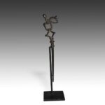 Dogon Hair Pin Depicting Frog, Based, Dogon Peoples, Mali