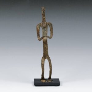 Dogon Forged Iron Standing Figure, Based