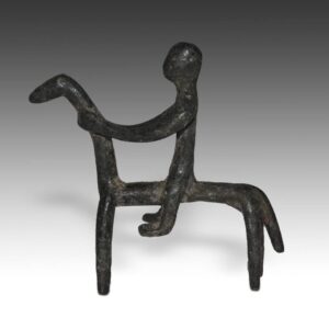Lobi Bronze Equestrian Figure