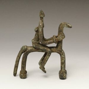 Lobi Bronze Equestrian Figure
