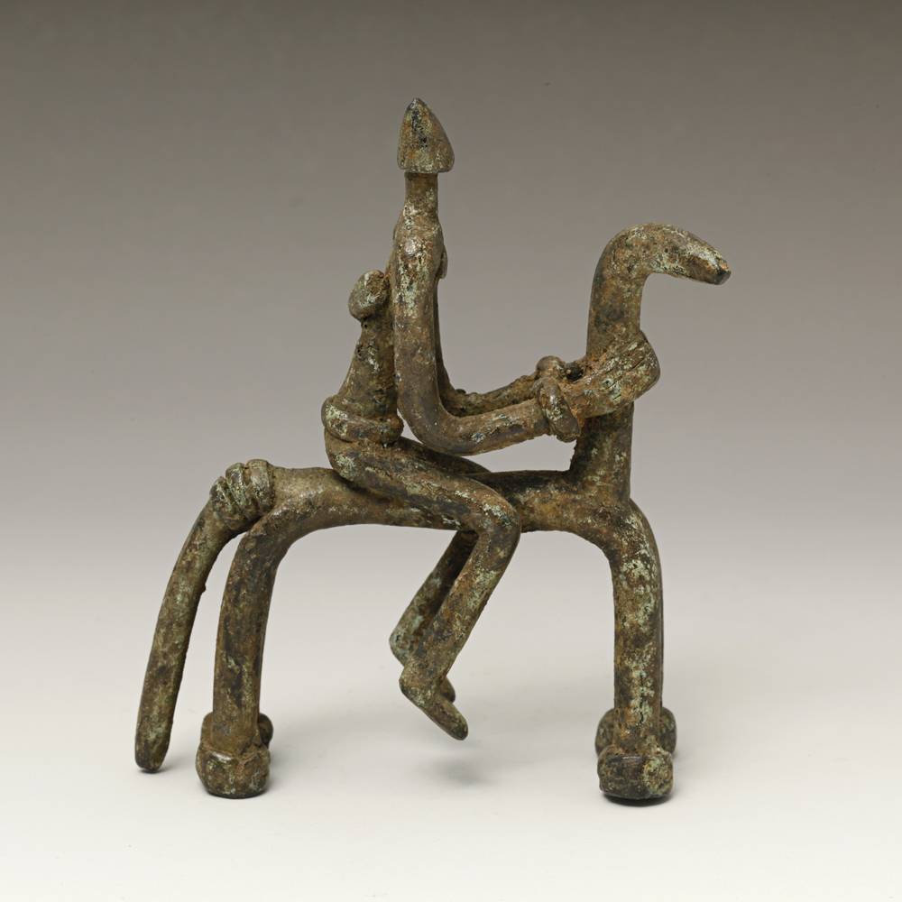 Lobi Bronze Equestrian Figure