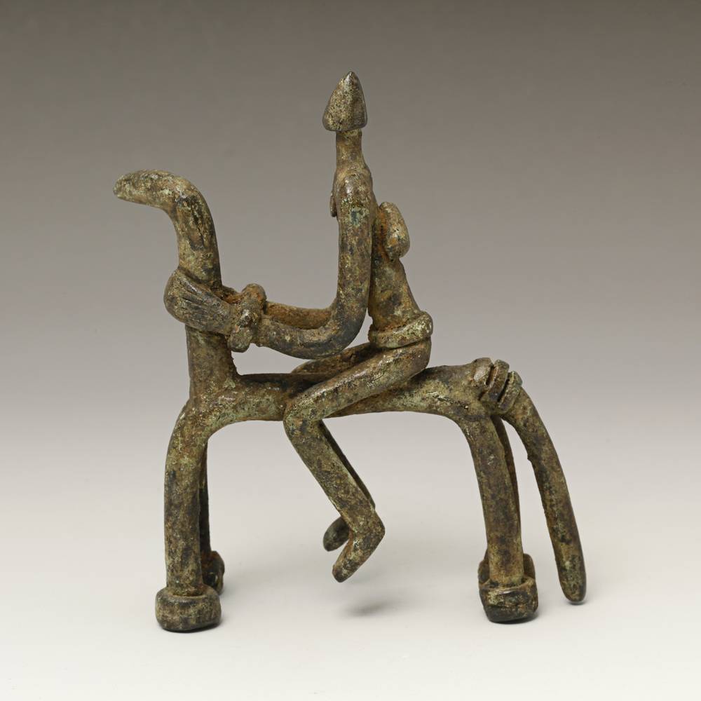 Lobi Bronze Equestrian Figure - Image 4