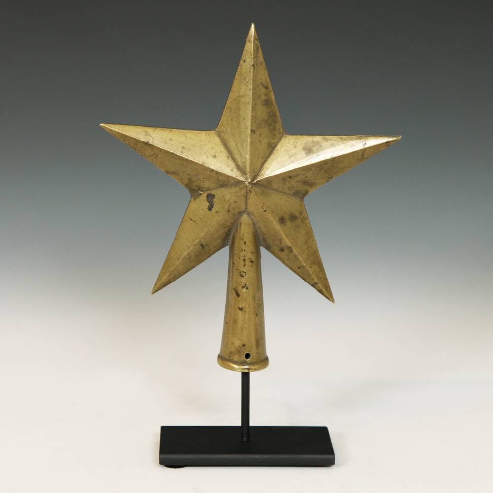 African Star Shaped Staff Top, Based