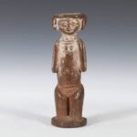 Koma Terra Cotta Funerary Figure, Based, Koma People, Ghana