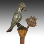 Ashanti Linguist's Staff Depicting Leopard, Ashanti Peoples, Ghana