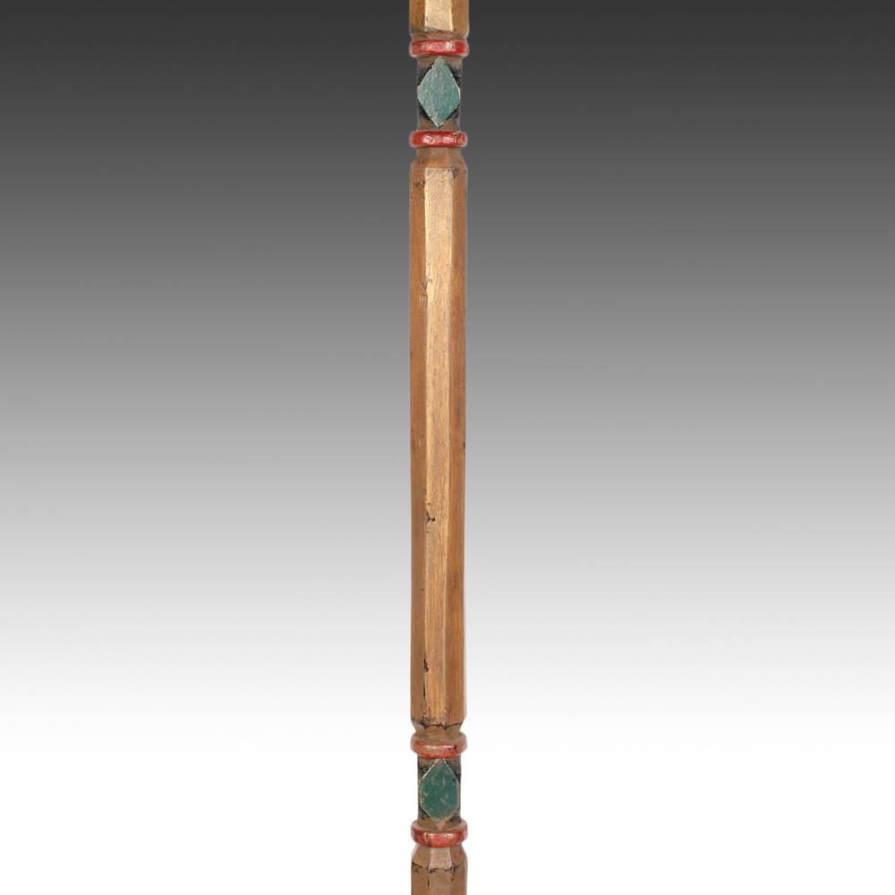 Ashanti Linguist's Staff Depicting Hunter with Lion Under Tree, Based - Image 7