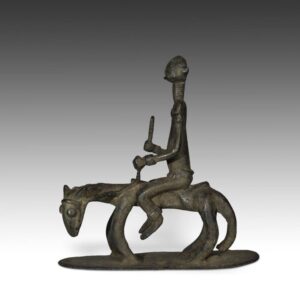 Dogon Bronze Equestrian Figure