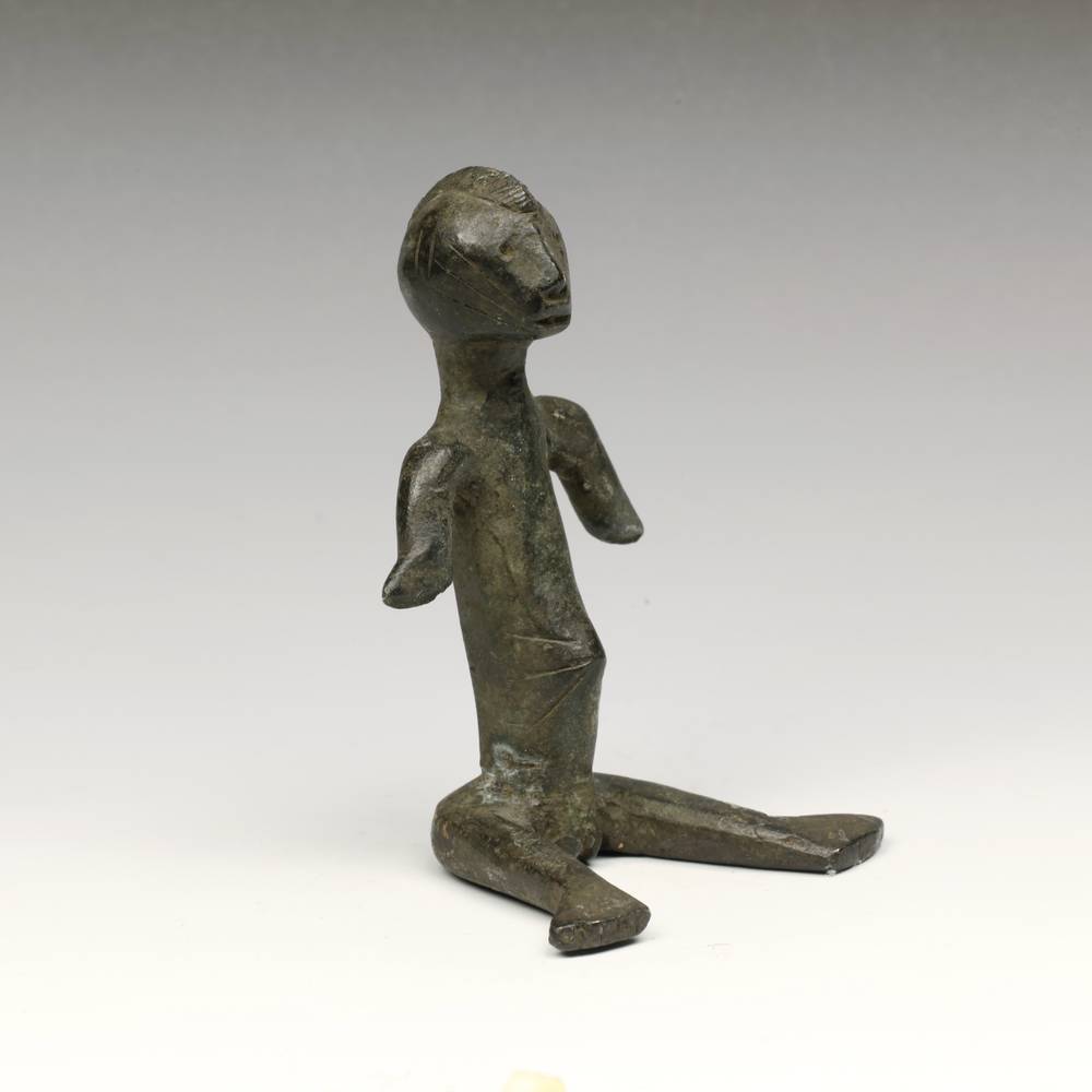 Senufo Iron Seated Figure - Image 2