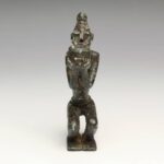 Dogon Hair Pin Depicting Equestrian Figure, Based, Dogon Peoples, Mali