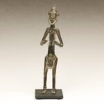 Cameroonian Bronze Equestrian Figure, Cameroon