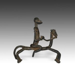 Lobi Forged Iron Equestrian Figure