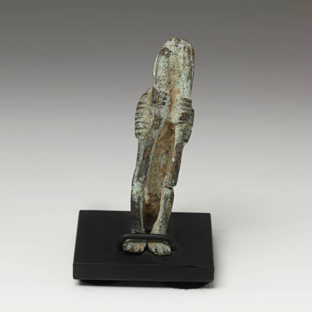 Dogon Bronze Figure of a Monkey, Based