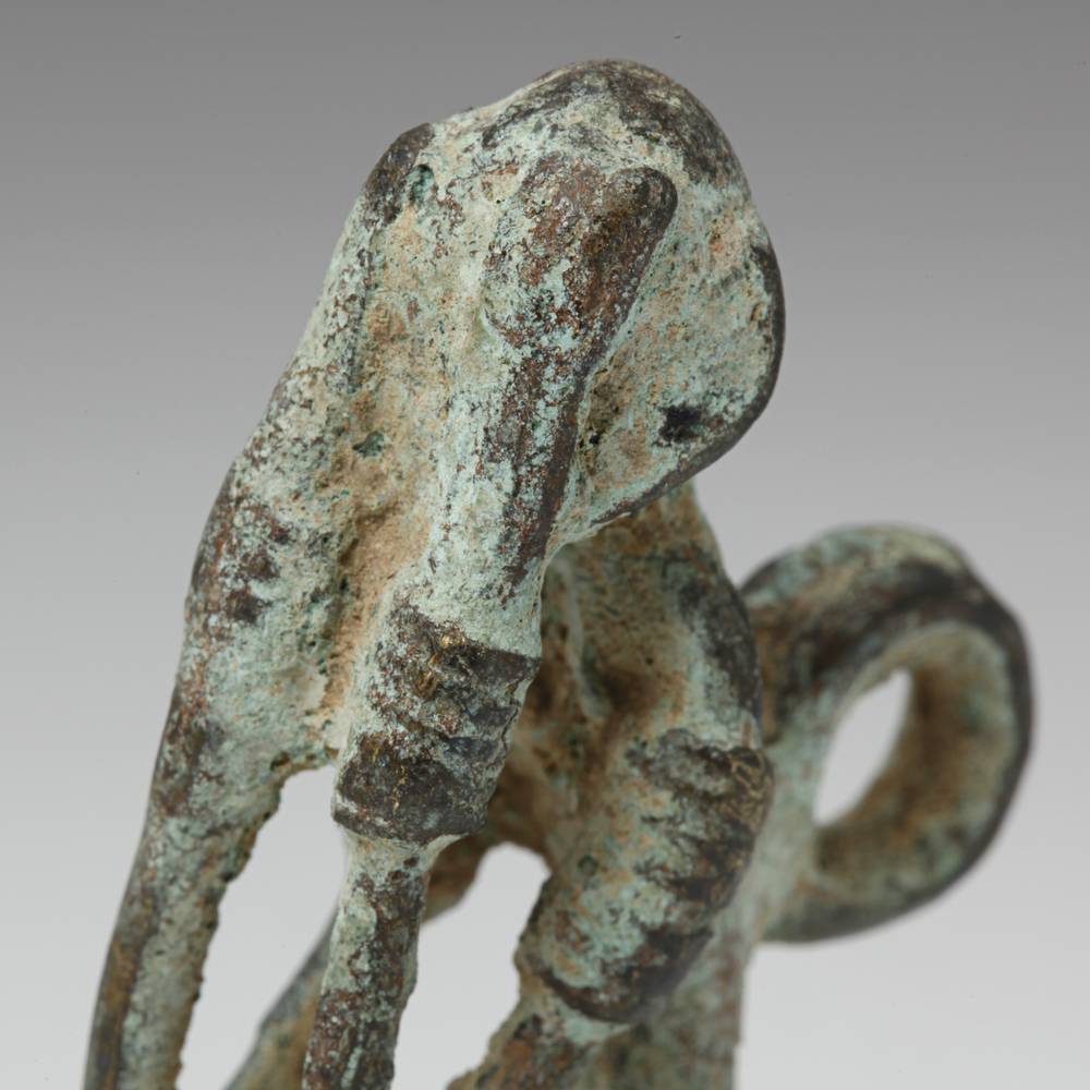 Dogon Bronze Figure of a Monkey, Based - Image 2