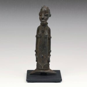 Mossi Bronze Whistle or Flute, Based