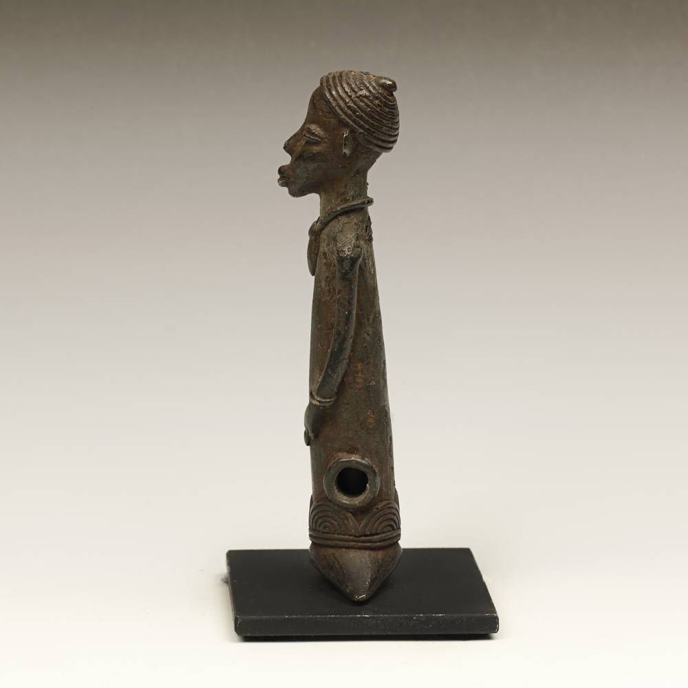 Lobi Iron Whistle or Flute, Based - Image 4
