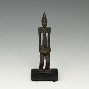 Dogon Pendant Depicting Seated Figure, Based