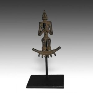 Dogon Figure with Palms Together, Based