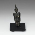 Dogon Pendant Depicting Kneeling Female, Based, Dogon Peoples, Mali
