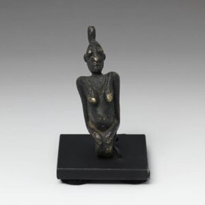 Dogon Pendant Depicting Kneeling Female, Based