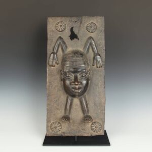 Edo Relief Plaque Depicting Oba or Royal Personage