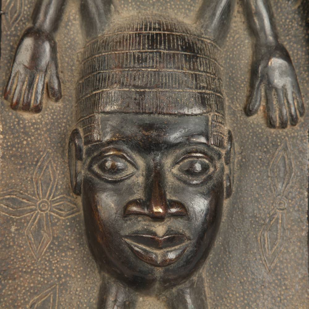 Edo Relief Plaque Depicting Oba or Royal Personage - Image 4
