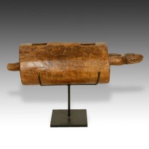 Makonde Wood Slit Drum, Based